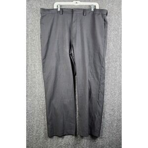 Haggar Premium Comfort Dress Pants Mens 42x30 Charcoal Grey Good Classic Fit